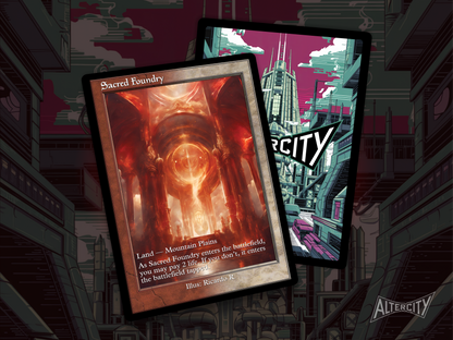 Sacred Foundry (v2) - MTG Custom Cards, Commander alternate art - Magic MTG Alters Full Art