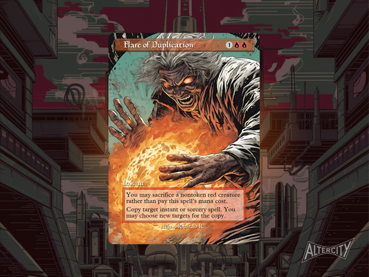 Flare of Duplication (v2) - MTG Custom Cards, Commander alternate art - Magic MTG Alters Full Art
