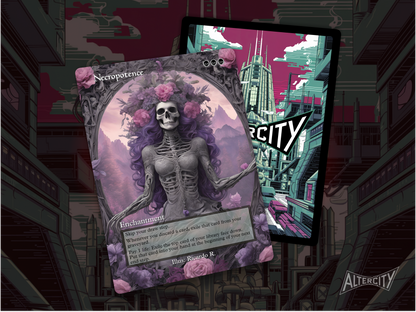 High-resolution Magic proxy of Necropotence for life-as-resource EDH decks.