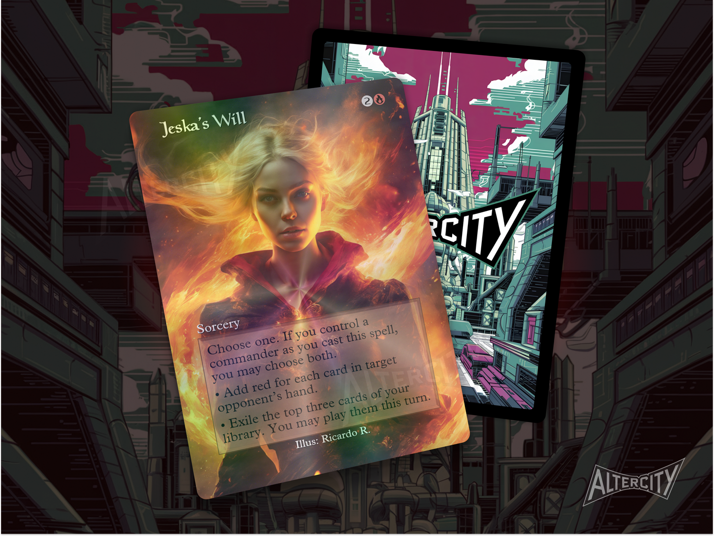 Jeska's Will (v2) - Full Art Alter - MTG Custom Cards, Commander, Edh and Cedh High Quality Alters
