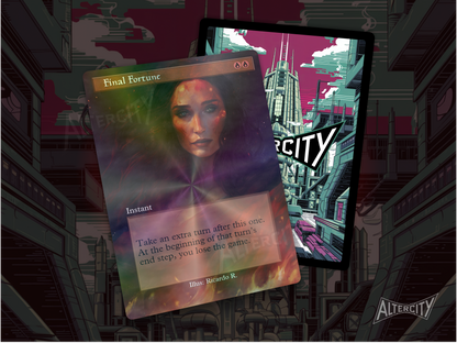 Final Fortune (v2) - Full Art Alter - MTG Custom Cards, Commander, Edh and Cedh High Quality Altered Proxies