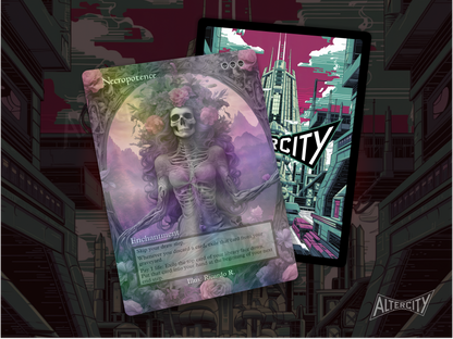 Necropotence (v2) - Full Art Alter - MTG Custom Cards, Commander, Edh and Cedh High Quality Alters