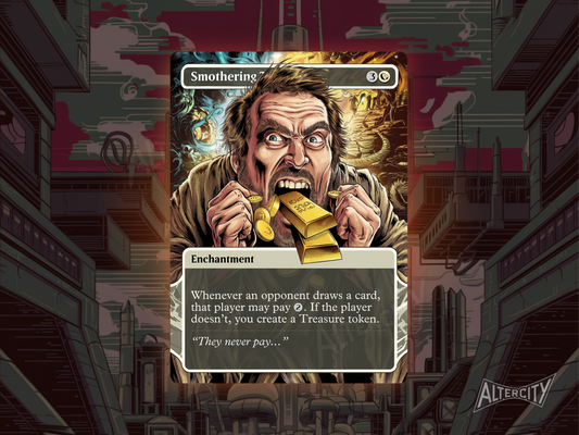 Smothering Tithe (v1)  - Full Art Alter - MTG Custom Cards, Commander, Edh and Cedh High Quality Alters
