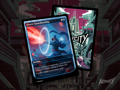 Fierce Guardianship (v1) - Full Art Alter - MTG Custom Cards, Commander, Edh and Cedh High Quality Alters
