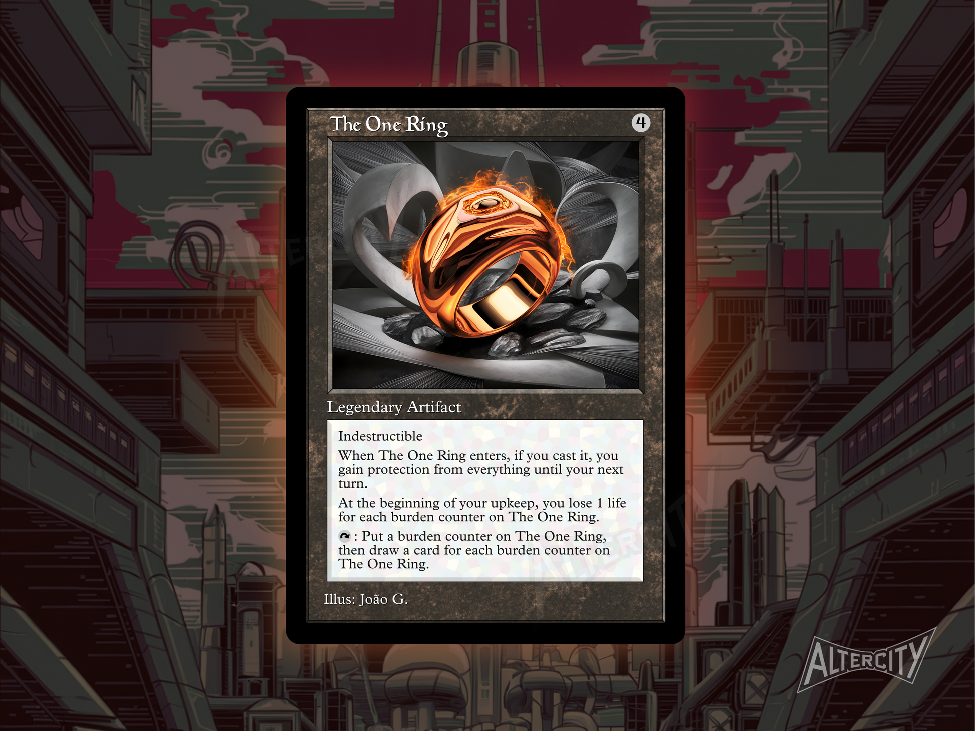 The One Ring (v1) - Old Border Retro Frame - Mtg Custom Cards, Command AlterCity The One Ring (v1) - Old Border Retro Frame - Mtg Custom Cards, Command AlterCity