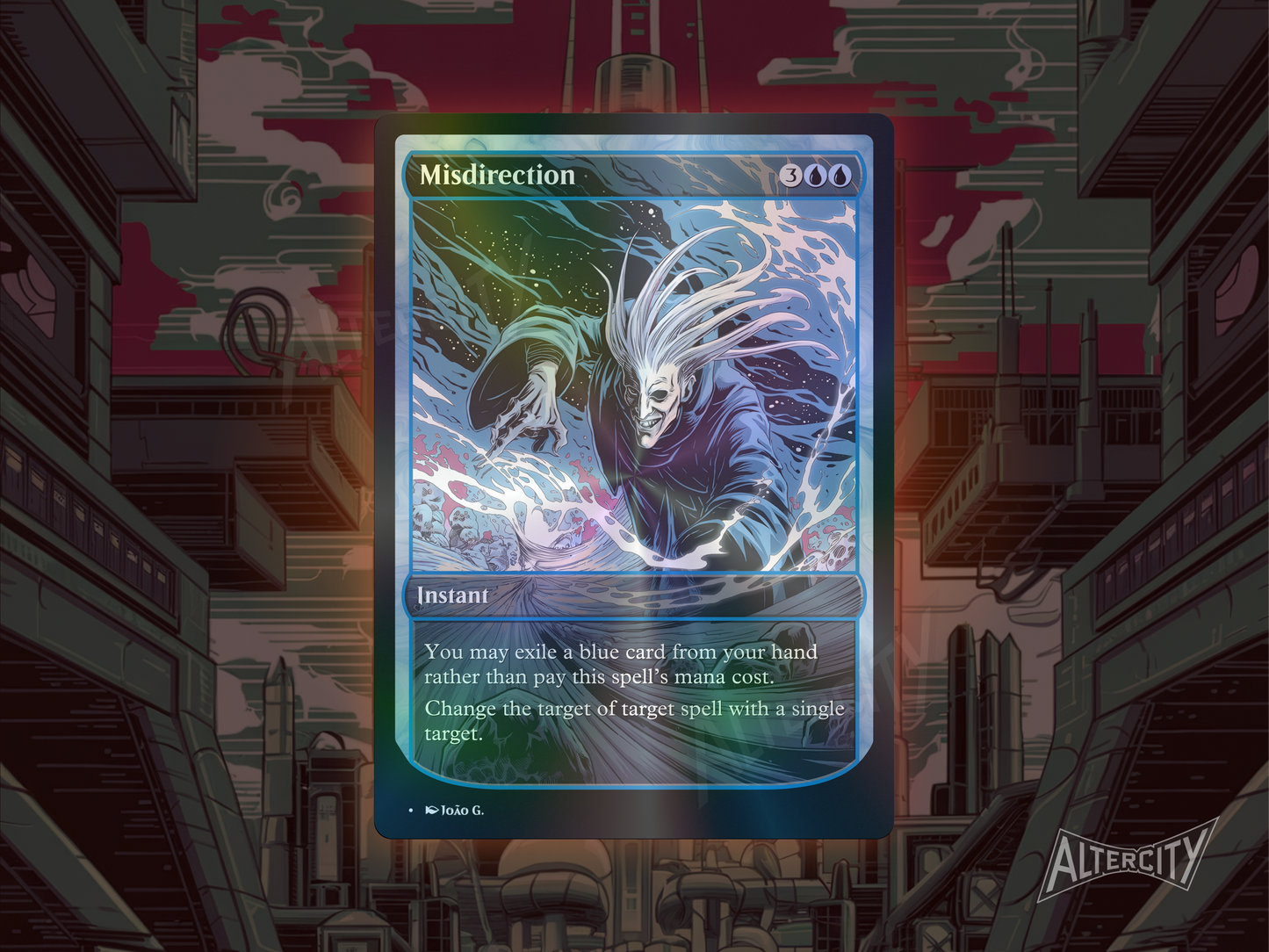 Misdirection - Full Art Alter - MTG Custom Cards, Commander, Edh and Cedh High Quality Alters