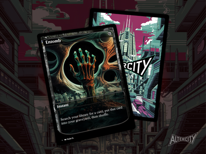 High-resolution Magic proxy of Entomb for reanimation and combo decks.
