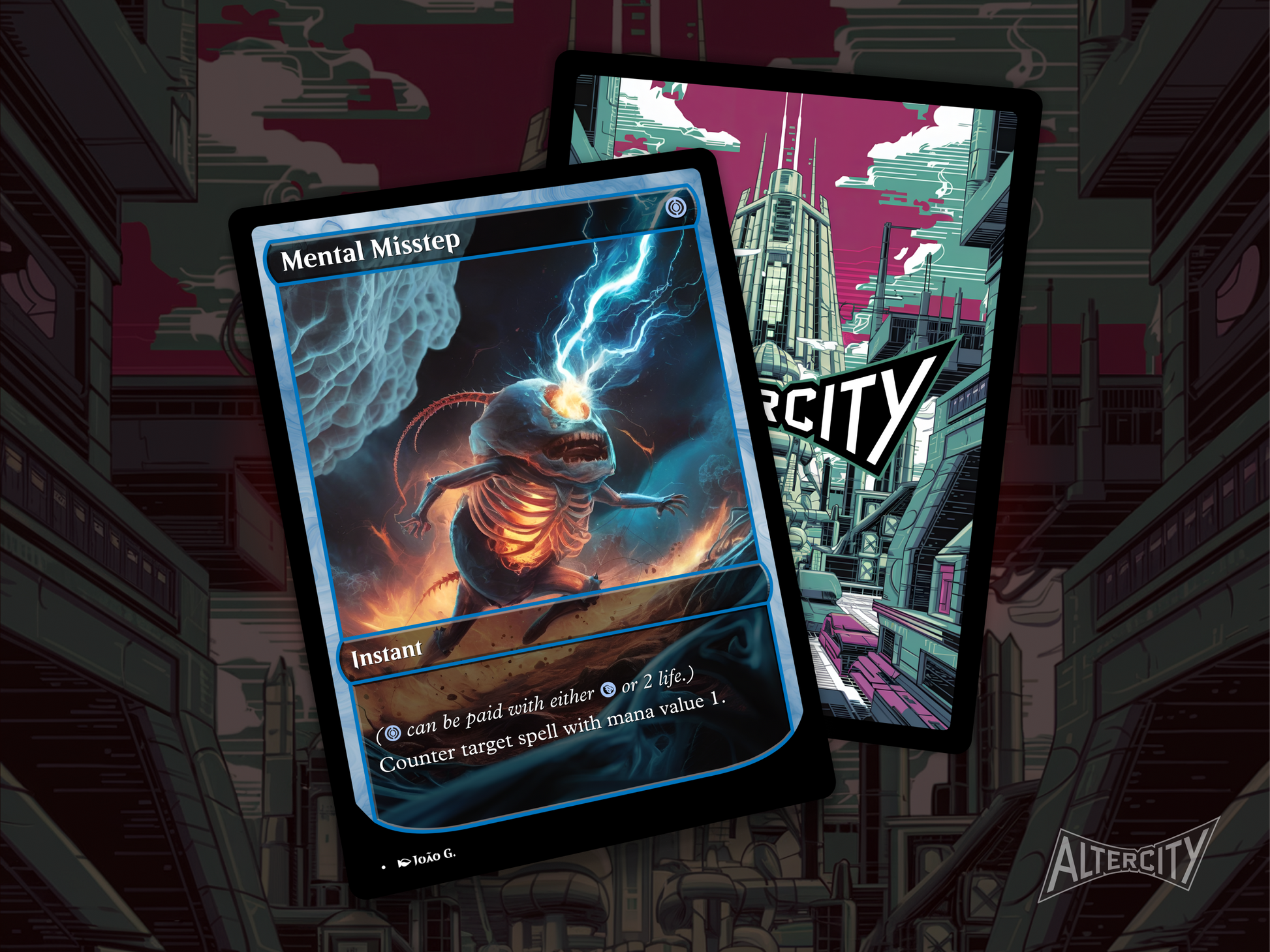 High-resolution Magic proxy of Mental Misstep for zero-cost interaction in EDH.
