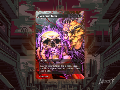 Vampiric Tutor (v2) - MTG Custom Cards, Commander alternate art - Magic MTG Alters Full Art