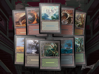 Dual Lands Bundle (v3) - MTG Custom Cards, Commander, Edh and Cedh High Quality Altered Proxies - Old School Retro Frame (63mmx88mm)