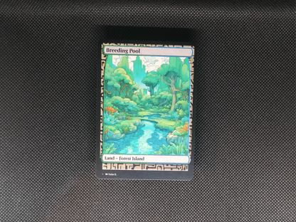 Breeding Pool (v1) - Full Art Alter - MTG Custom Cards, Commander, Edh and Cedh High Quality Altered Proxies