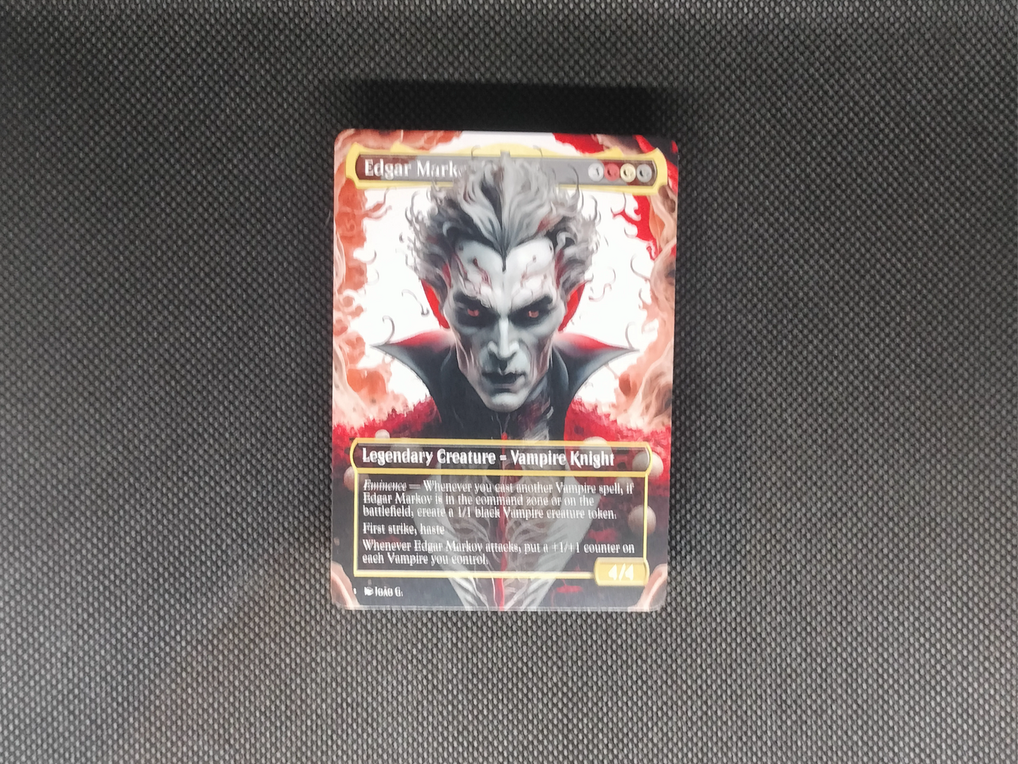 Edgar Markov - Full Art Borderless Alter - MTG Custom Cards, Commander, Edh and Cedh High Quality Alters