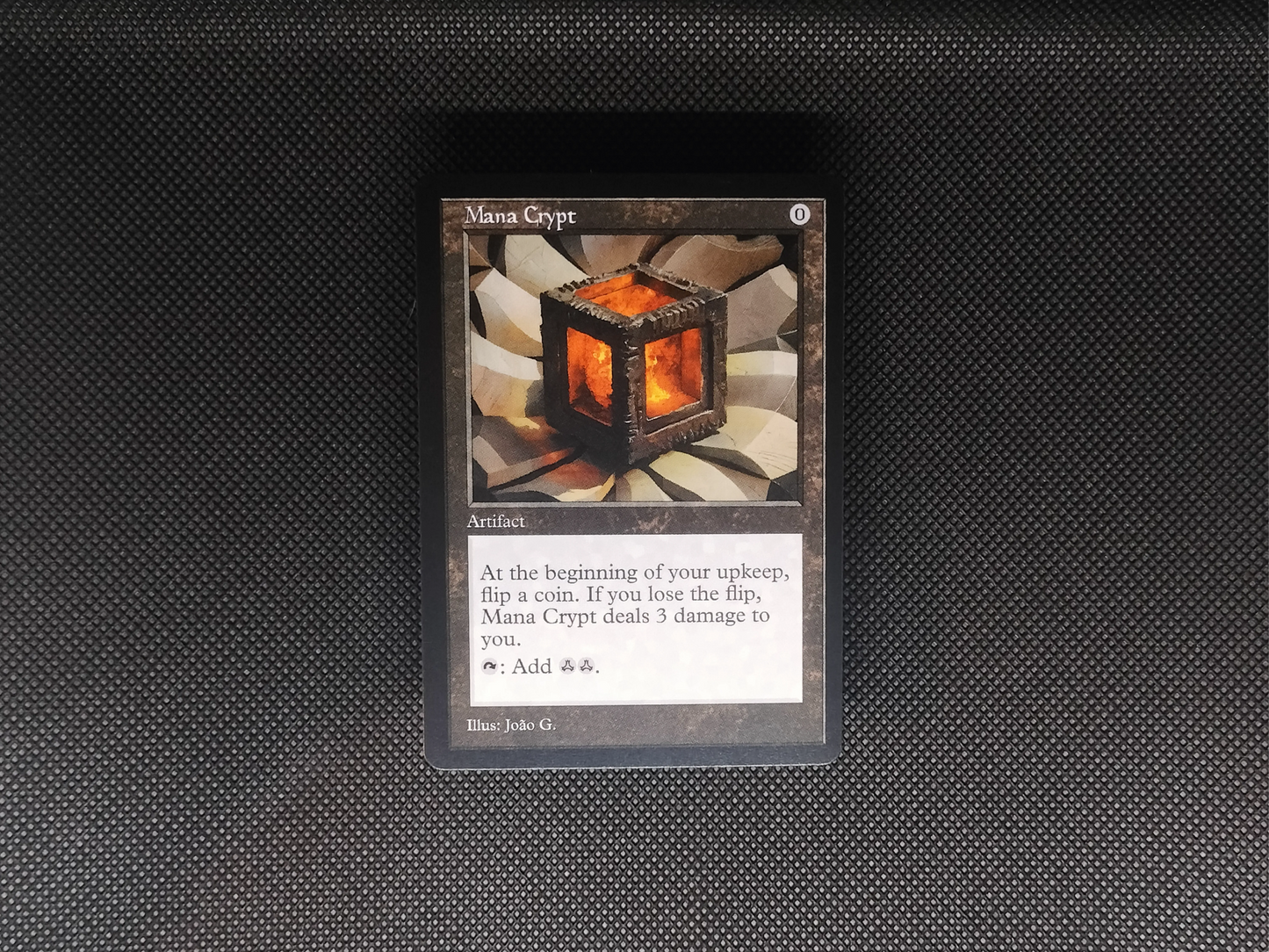 Mana Crypt - Old Border Retro Frame Alter - Mtg Custom Cards, Commander, Edh and Cedh High Quality Alters