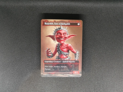 Rograkh, Son of Rohgahh - Full Art Borderless Alter - MTG Custom Cards, Commander, Edh and Cedh High Quality Altered Proxies