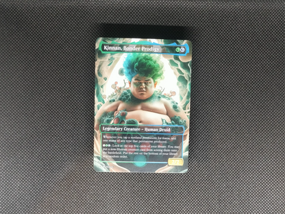 Kinnan, Bonder Prodigy (v1) - Full Art Borderless Alter - MTG Custom Cards, Commander, Edh and Cedh High Quality Alters
