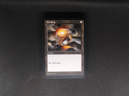 Sol Ring (v1) - Old Border Retro Frame Alter - Mtg Custom Cards, Commander, Edh and Cedh High Quality Altered Cards