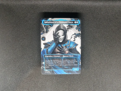 Sakashima of a Thousand Faces (v1) - Full Art Borderless Alter - MTG Custom Cards, Commander, Edh and Cedh High Quality Altered Proxies
