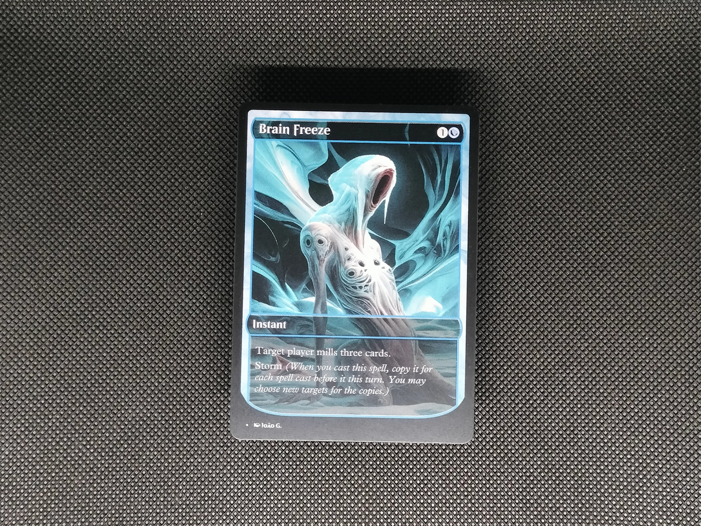 Brain Freeze - Full Art Alter - MTG Custom Cards, Commander, Edh and Cedh High Quality Alters