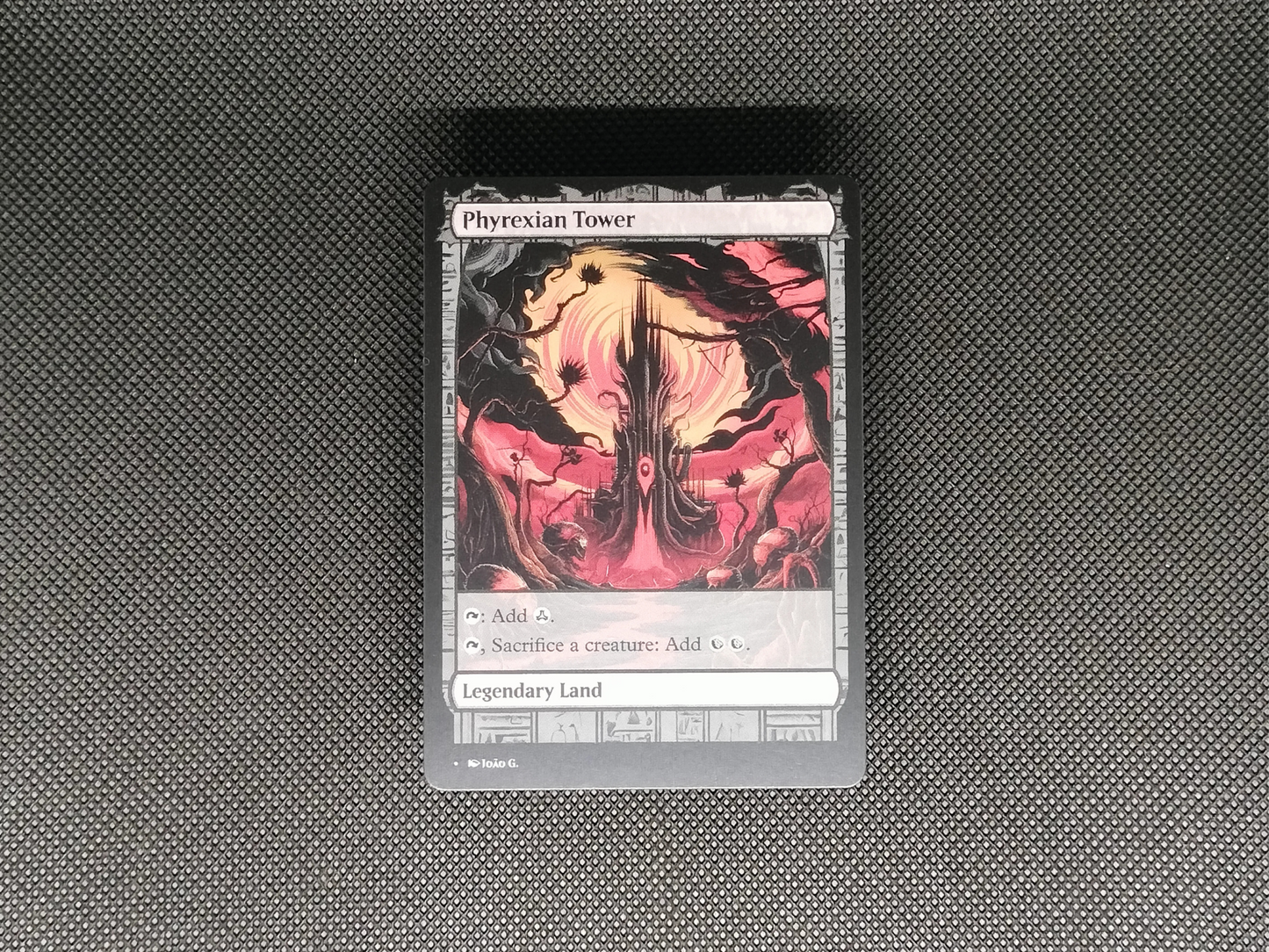 Phyrexian Tower - Full Art Alter - MTG Custom Cards, Commander, Edh and Cedh High Quality Altered Proxies