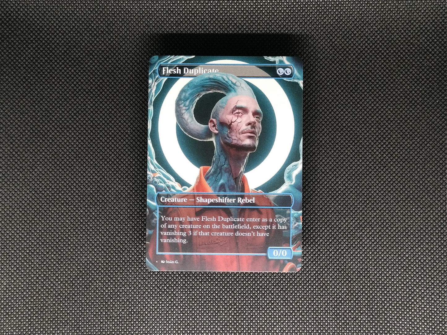 Flesh Duplicate (v1) - Full Art Borderless Alter - MTG Custom Cards, Commander, Edh and Cedh High Quality Alters