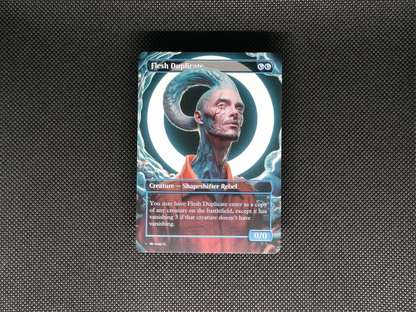 Flesh Duplicate (v1) - Full Art Borderless Alter - MTG Custom Cards, Commander, Edh and Cedh High Quality Alters