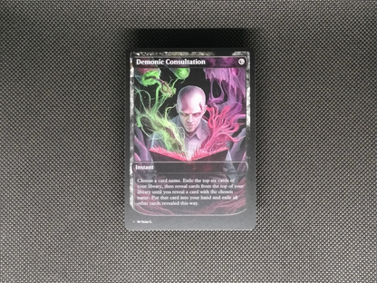 Demonic Consultation - Full Art Alter - MTG Custom Cards, Commander, Edh and Cedh High Quality Alters