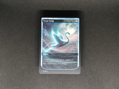 Swan Song - Full Art Alter - MTG Custom Cards, Commander, Edh and Cedh High Quality Alters