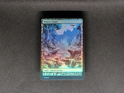 Watery Grave (v1) - Full Art Alter - MTG Custom Cards, Commander, Edh and Cedh High Quality Altered Proxies
