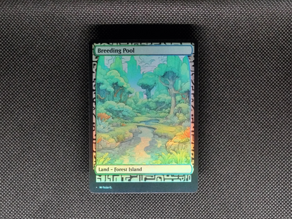 Breeding Pool (v1) - Full Art Alter - MTG Custom Cards, Commander, Edh and Cedh High Quality Altered Proxies