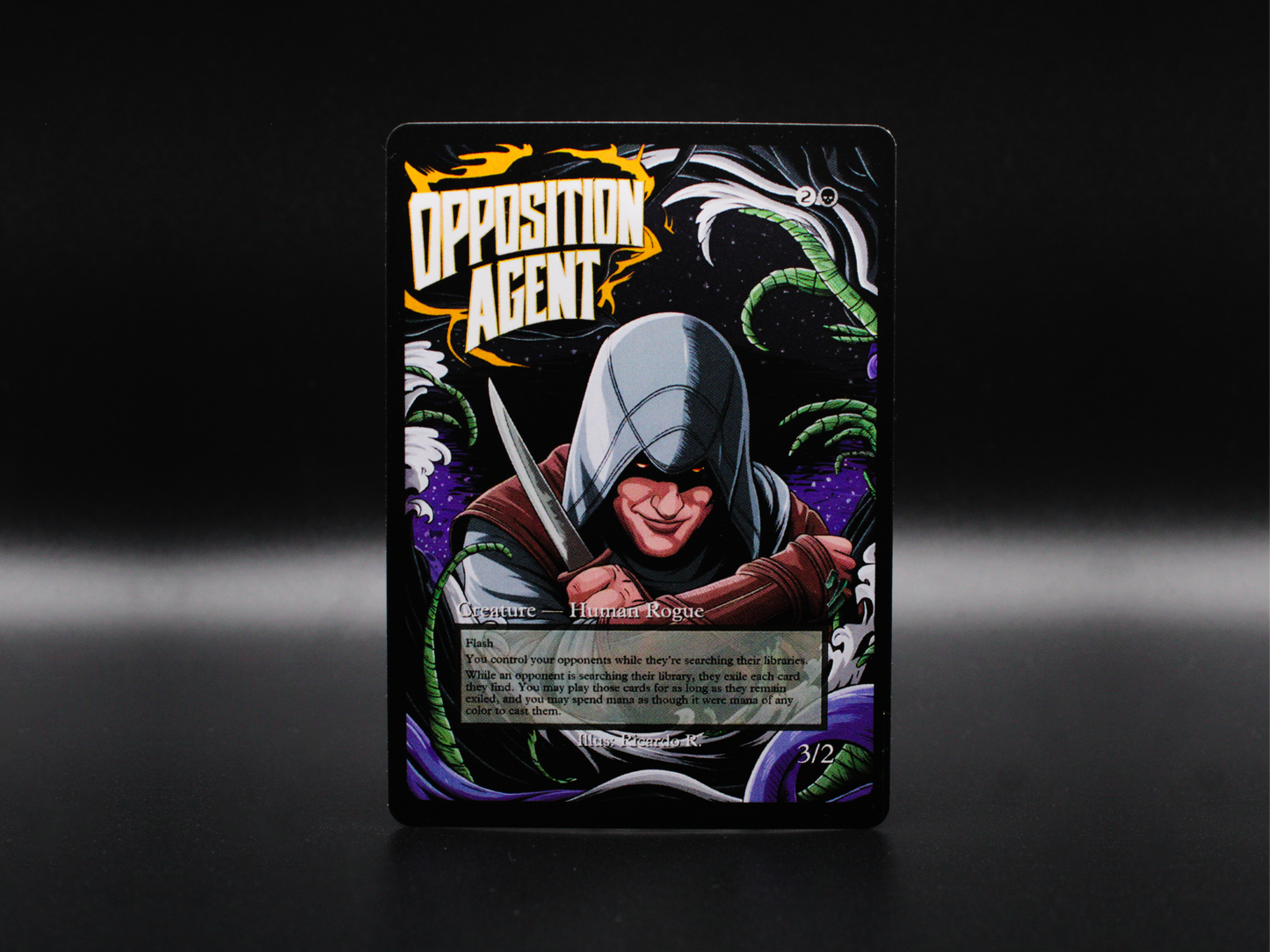 Opposition Agent (v2) - MTG Custom Cards , Commander alternate art - Magic MTG Alters Full