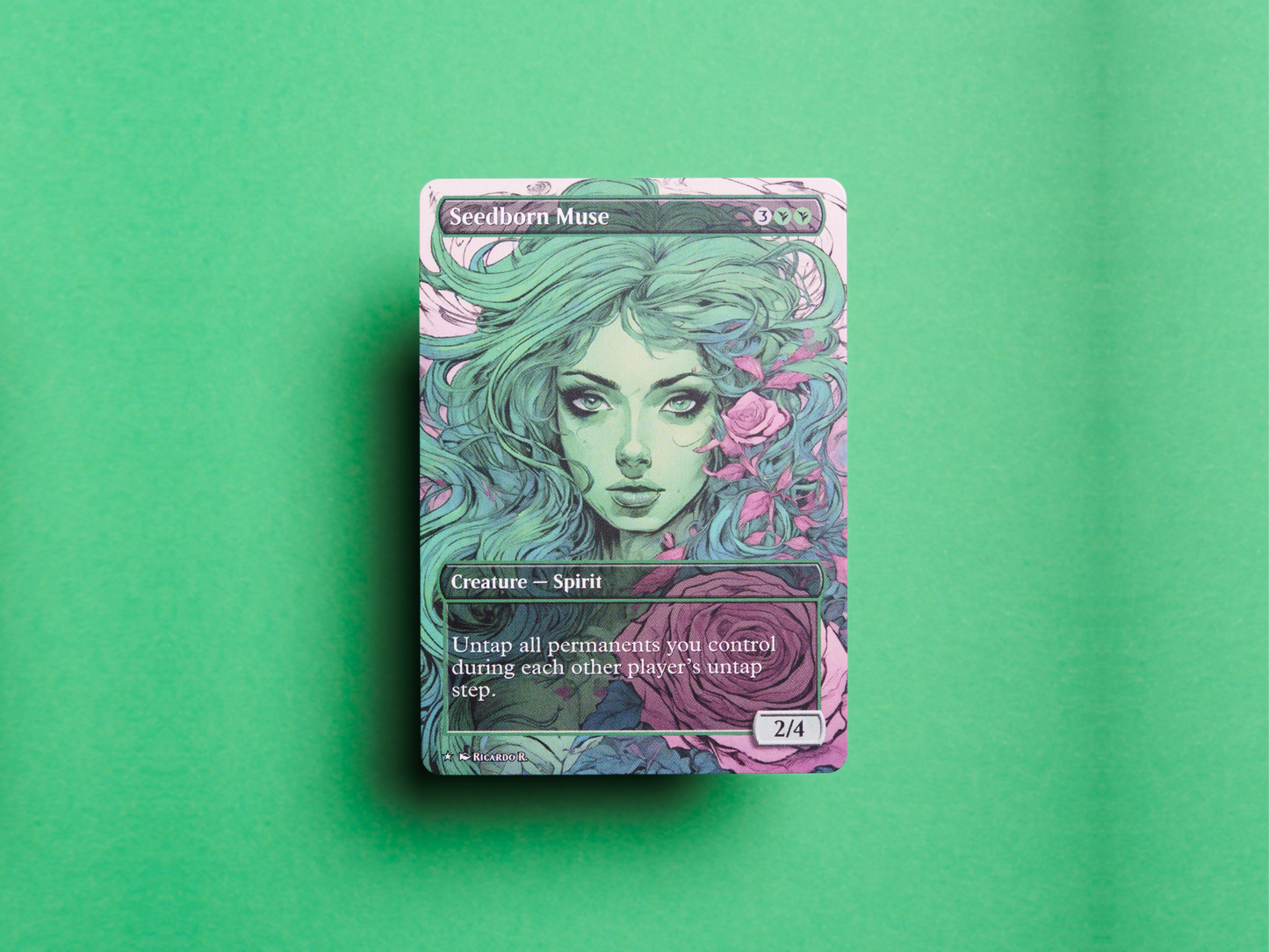 Seedborn Muse - MTG Custom Cards , Commander alternate art - Magic MTG Alters Full