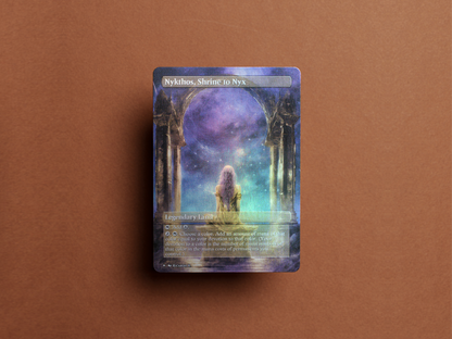 Nykthos, Shrine to Nyx - MTG Custom Cards , Commander alternate art - Magic MTG Alters Full