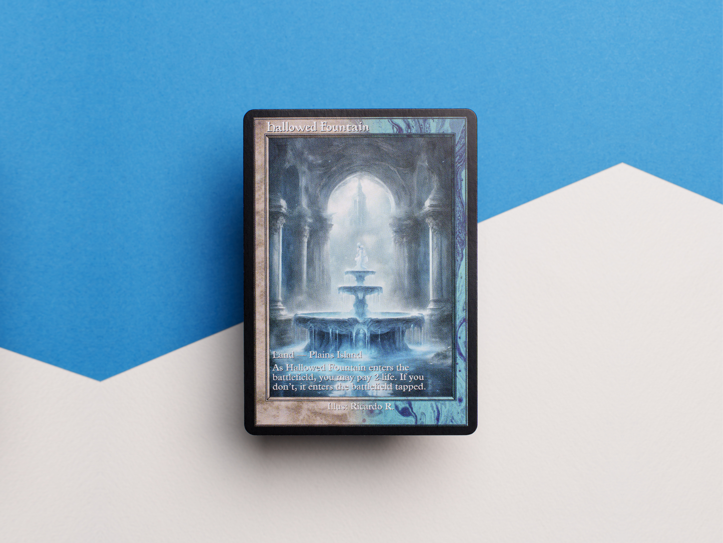 Hallowed Fountain (v2) - MTG Custom Cards, Commander, Edh and Cedh High Quality Altered Proxies