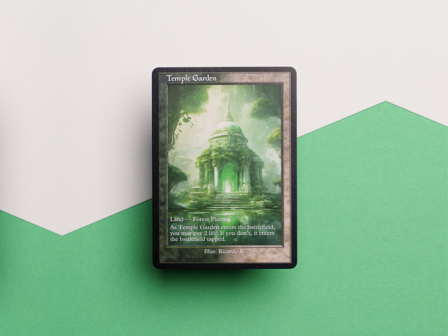Temple Garden (v2) - MTG Custom Cards, Commander, Edh and Cedh High Quality Altered Proxies