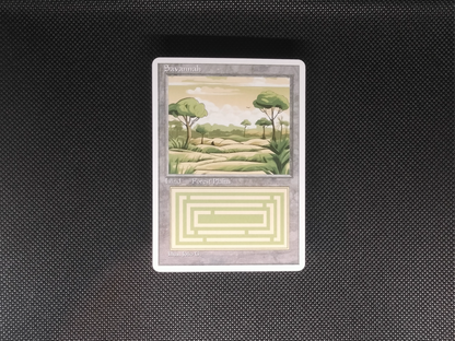 Savannah (v1) - Dual Land Old School Retro Frame Alter - Mtg Custom Cards, Commander, Edh and cEDH High Quality Altered Proxies