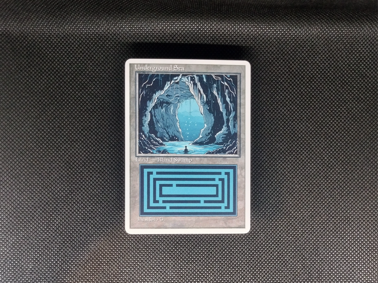 Underground Sea (v1) - Dual Land Old School Retro Frame Alter - Mtg Custom Cards, Commander, Edh and cEDH High Quality Altered Proxies