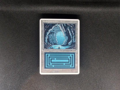 Underground Sea (v1) - Dual Land Old School Retro Frame Alter - Mtg Custom Cards, Commander, Edh and cEDH High Quality Altered Proxies