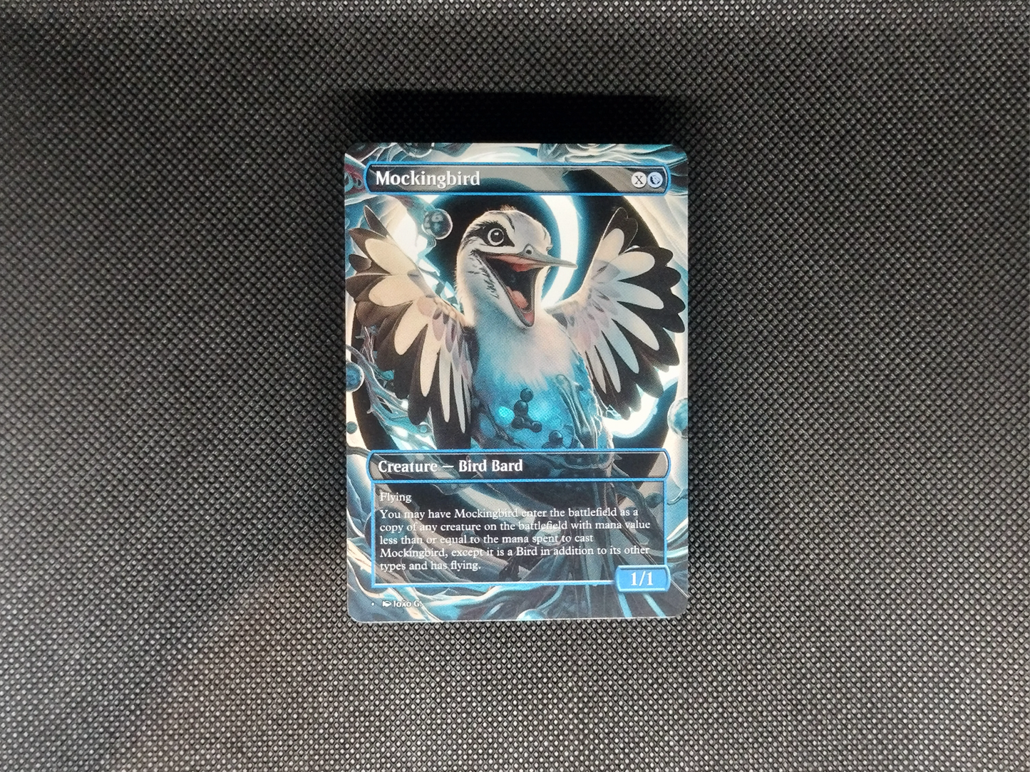 Mockingbird - Full Art Borderless Alter - MTG Custom Cards, Commander, Edh and Cedh High Quality Alters