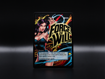Force of Will (v2) - Full Art Alter - MTG Custom Cards, Commander, Edh and Cedh High Quality Altered Proxies