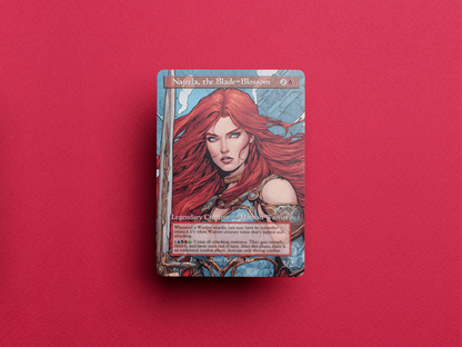 Najeela, the Blade-Blossom (v2) - Full Art Borderless - MTG Custom Cards, Commander, Edh and Cedh High Quality Alters