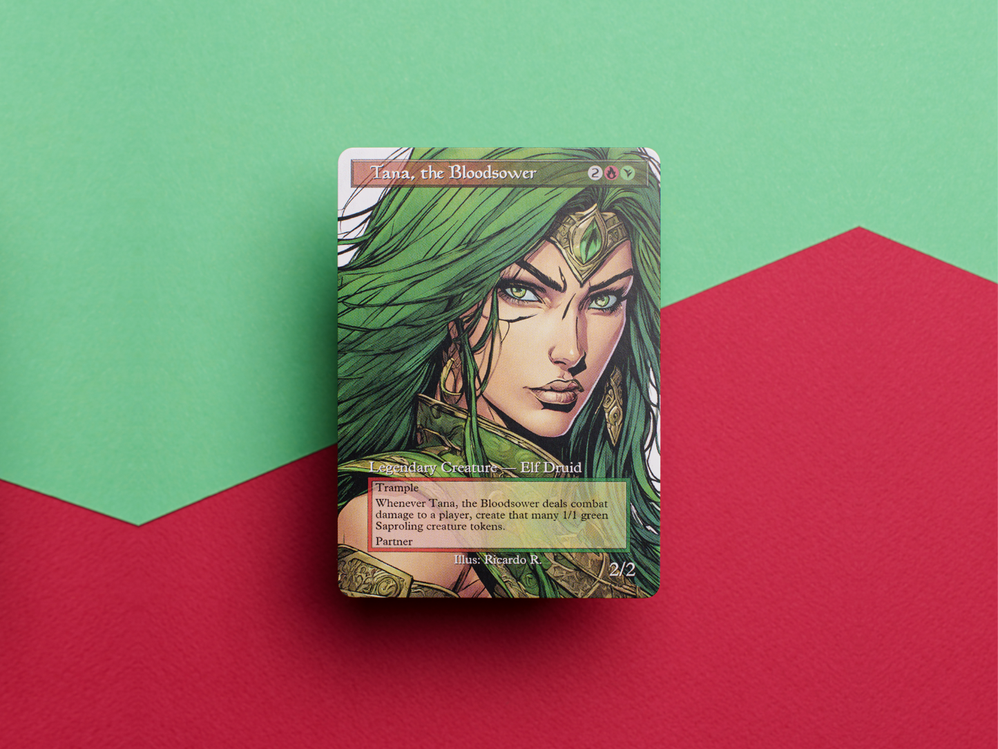 Tana, the Bloodsower - MTG Custom Cards , Commander alternate art - Magic MTG Alters Full