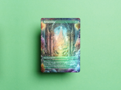 Burgeoning - MTG Custom Cards, Commander alternate art - Magic MTG Alters Full Art