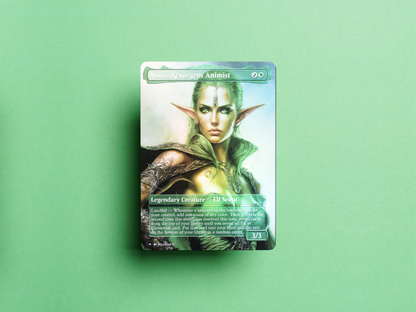 Nissa, Resurgent Animist - MTG Custom Cards , Commander alternate art - Magic MTG Alters Full