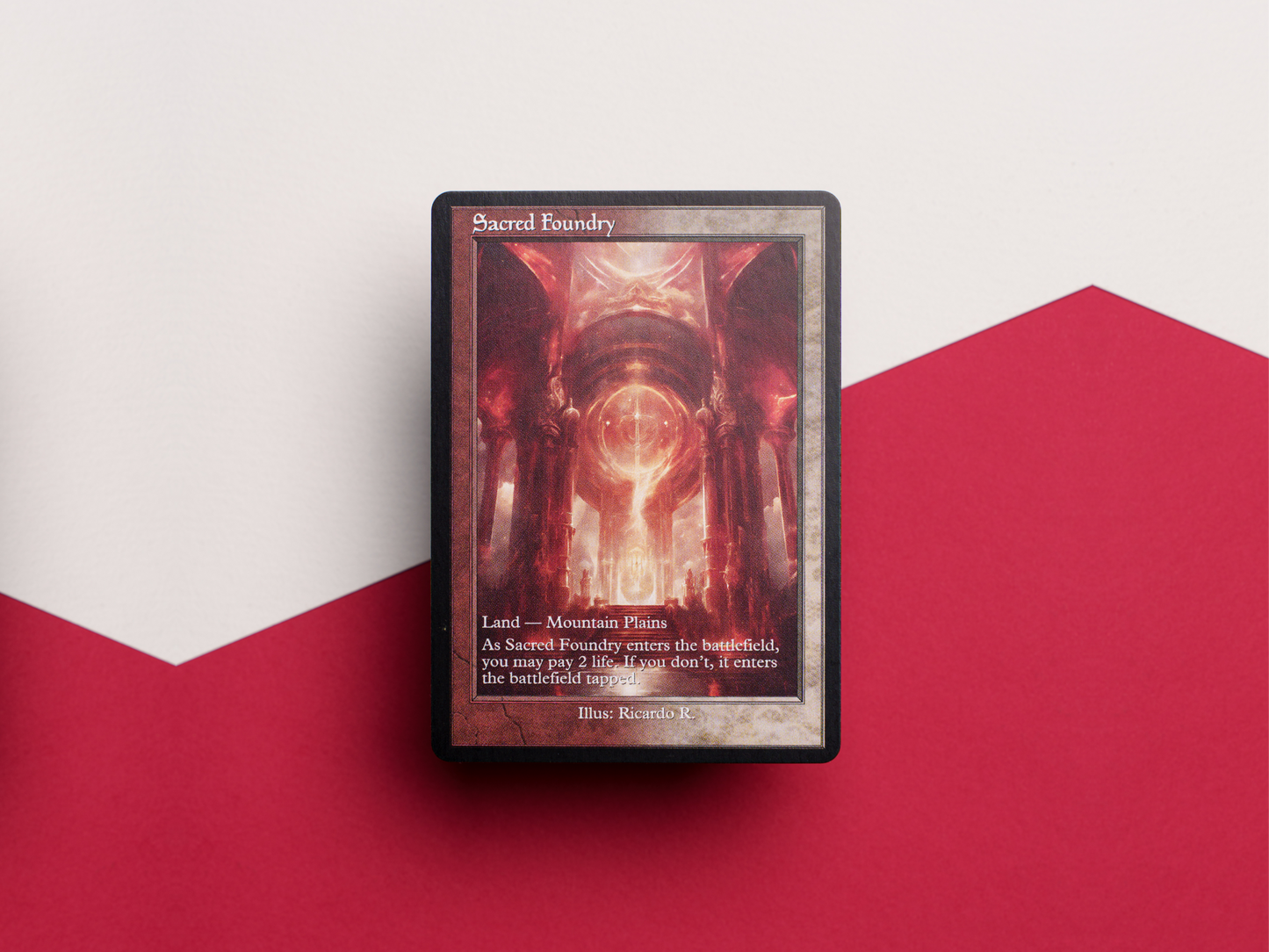Sacred Foundry (v2) - MTG Custom Cards, Commander alternate art - Magic MTG Alters Full Art