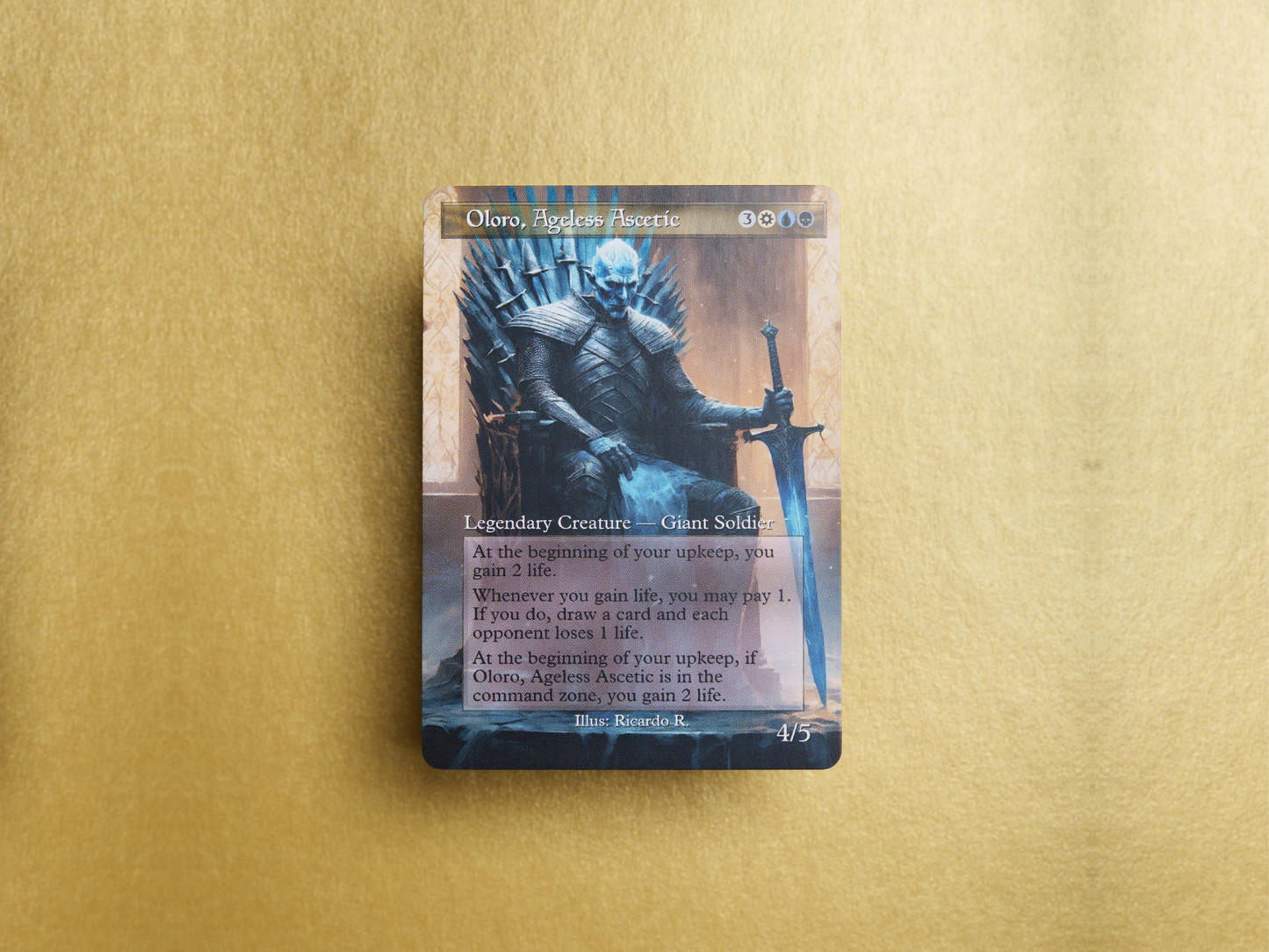 Oloro, Ageless Ascetic - MTG Custom Cards , Commander alternate art - Magic MTG Alters Full Art