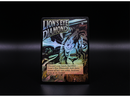 Lion's Eye Diamond (v2) - MTG Custom Cards , Commander alternate art - Magic MTG Alters Full Art