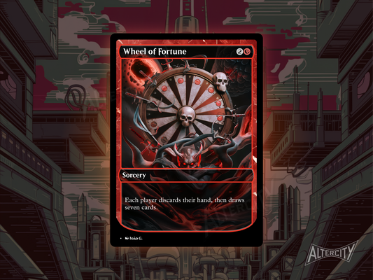 Wheel of Fortune (v1) - Full Art Alter - MTG Custom Cards, Commander, Edh and Cedh High Quality Altered Proxies
