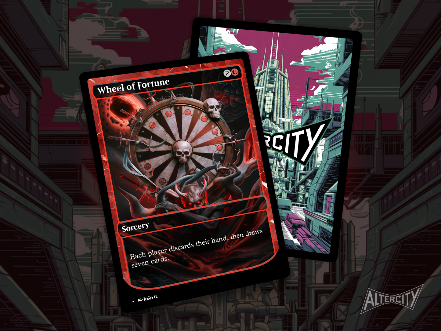 Wheel of Fortune (v1) - Full Art Alter - MTG Custom Cards, Commander, Edh and Cedh High Quality Altered Proxies