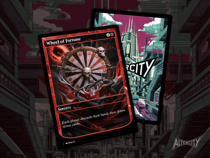 Wheel of Fortune (v1) - Full Art Alter - MTG Custom Cards, Commander, Edh and Cedh High Quality Altered Proxies