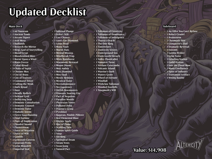 Rograkh / Silas Full Custom MTG cEDH Altered Art Commander Deck | 100 cards, 16 sideboard cards and 10 tokens - English and High Quality